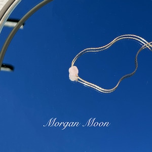 Dainty Rose Quartz Necklace - Cube rose quartz necklace-Healing crystal Necklace-Sterling Silver 14K Gold filled chain-Gift for her