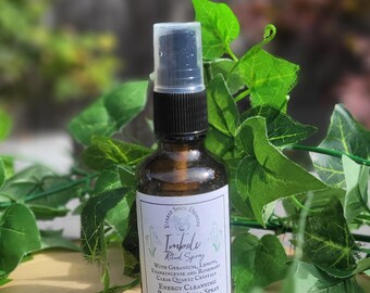Imbolc Energy Cleansing Room and Aura Spray, hand blended with Moon blessed water, Essential Oils, Quartz Crystals and infused with Reiki.