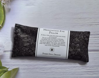Eye Pillow for Meditation & Dreamwork | Lavender, Mugwort and Rose | Weighted Relaxation | Yoga, Sleep, Lucid dreaming and Stress Relief