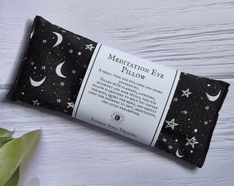 Eye Pillow for Meditation & Dreamwork | Lavender, Mugwort and Rose | Weighted Relaxation | Yoga, Sleep, Lucid dreaming and Stress Relief
