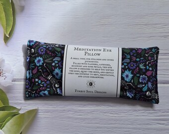Eye Pillow for Meditation & Dreamwork | Lavender, Mugwort and Rose | Weighted Relaxation | Yoga, Sleep, Lucid dreaming and Stress Relief