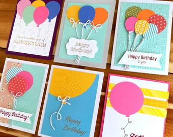 Birthday Card Making Kit - Birthday Balloons