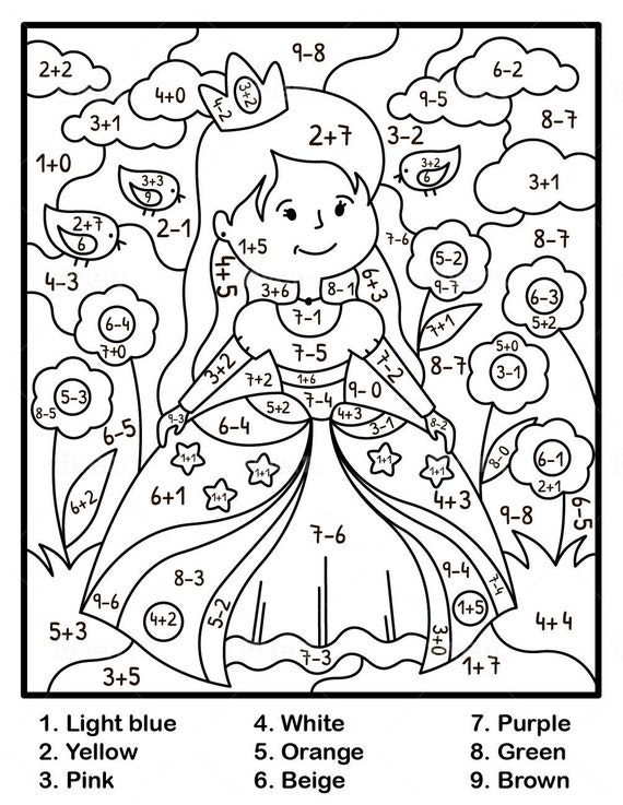 55 Princess Coloring Pages By Numbers Free Coloring Pages Printable