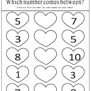 children s kindergarten worksheets 2 pdf printable etsy