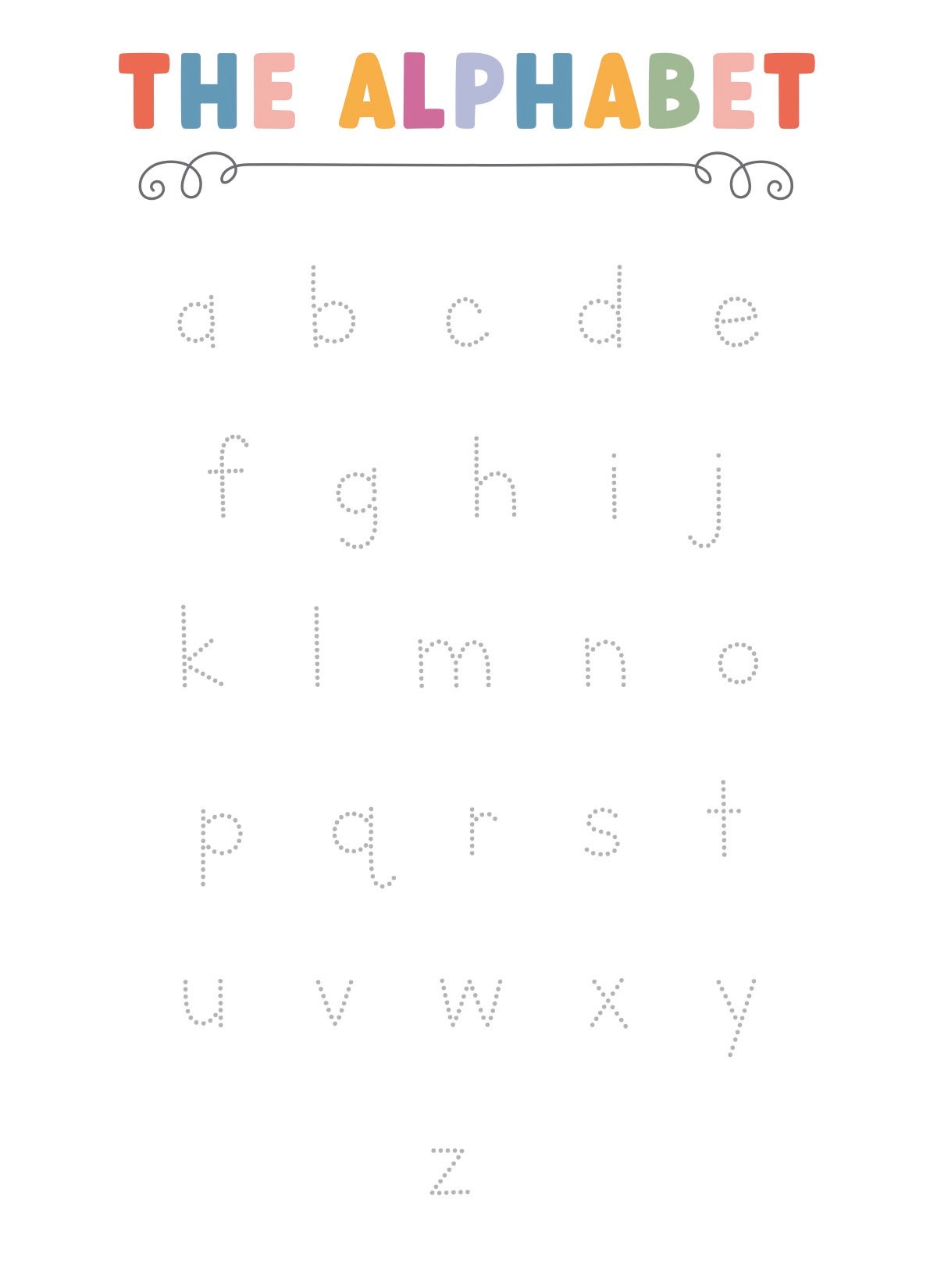 Printable Pre-k Alphabet Tracing Worksheet. Alphabet Practice, Back to ...