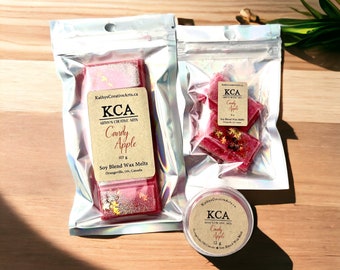 Candy Apple Scented Wax Melts: Highly Scented Snap Bars