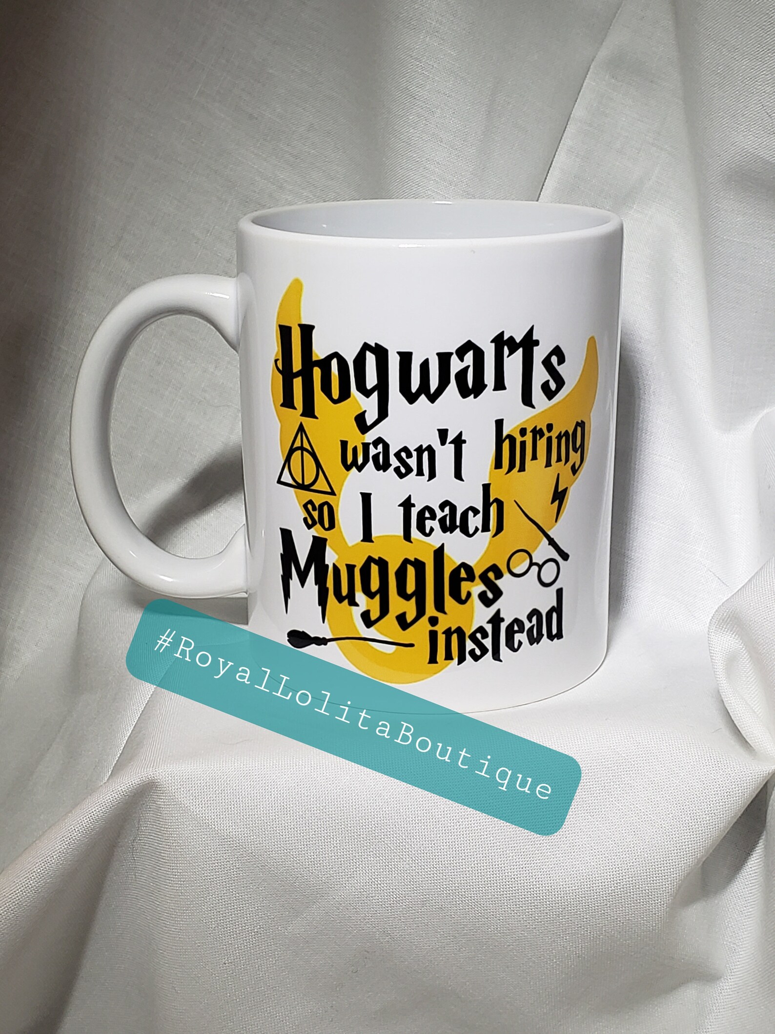I TEACH Muggles Mug Hogwarts Teacher Mug Wizard inspired Etsy