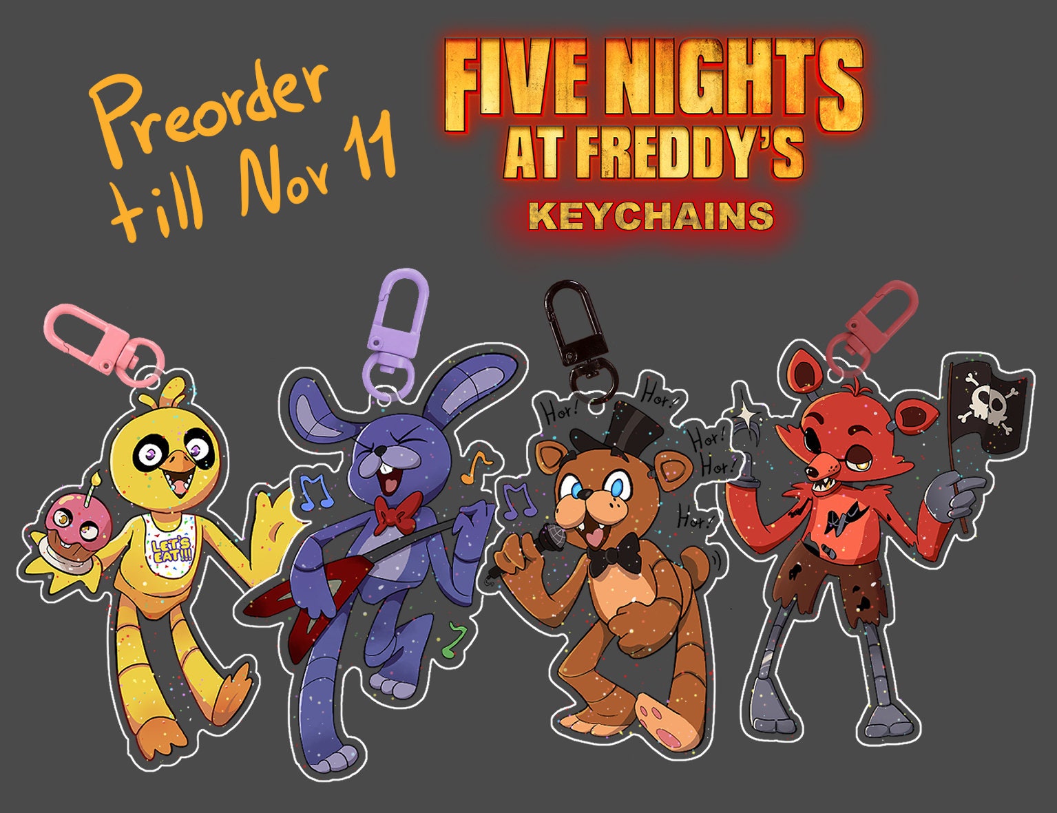 FNAF Security Breach Chibi Character Stickers Monstermaker -  Norway