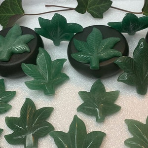 Beautiful Cannabis Crystal Leaf - Aventurine Crystal