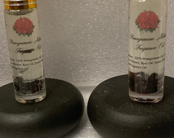 Pomegranate Hibiscus Roses Intriguing Fragrance Roll-On Oil 10ml Glass Bottle