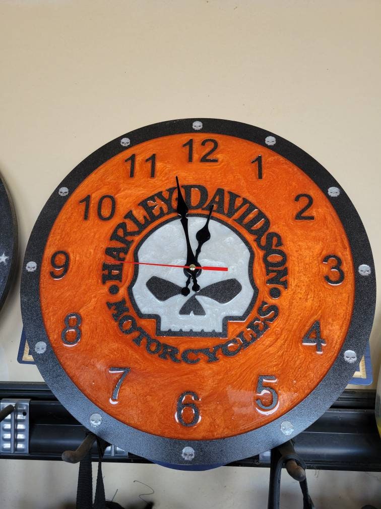 Harley Davidson Willie G Clock Etsy Singapore