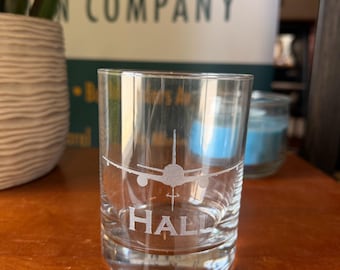 KC-46 US Aircraft Custom Laser Engraved Barware