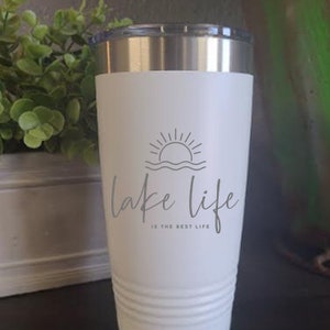 Lake Life Laser Engraved Tumbler