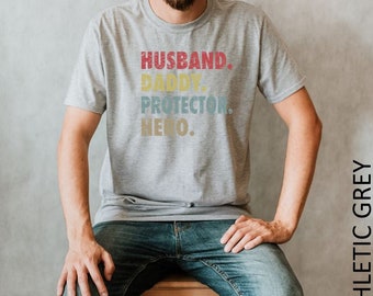 Husband Daddy Hero Protector Men's Premium T-Shirt