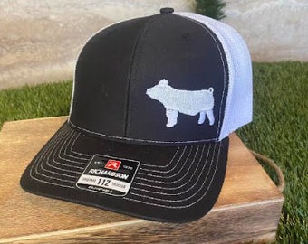 Show Pig Richardson 112 Trucker Hat, Black