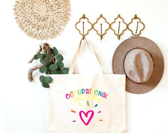 Occupational Therapy Heart Canvas Bag