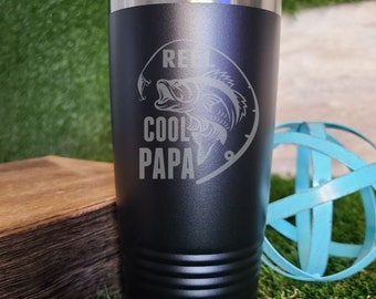 Reel Cool Papa Laser Engraved Tumbler