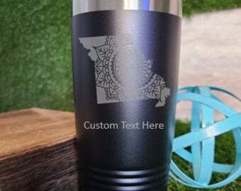 Missouri Mandala Custom Laser Engraved Tumbler