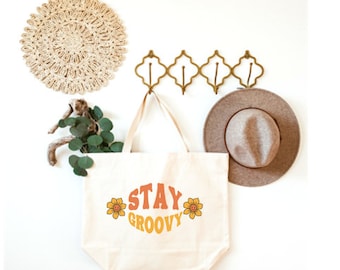Stay Groovy Canvas Bag