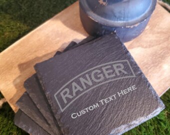 Ranger Slate Coaster Set