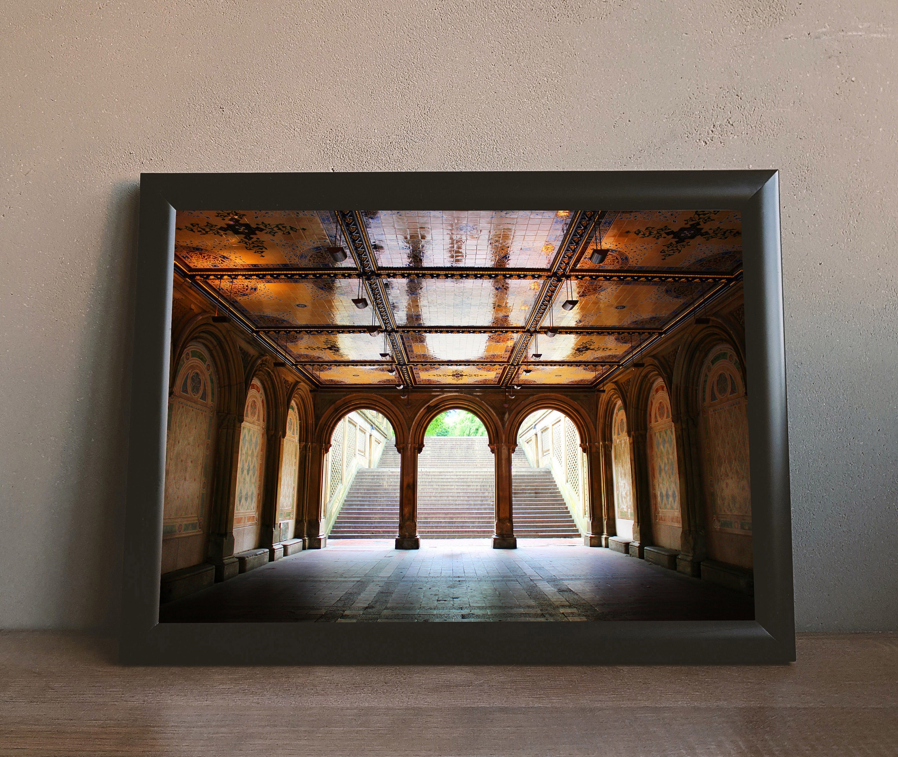 Bethesda Terrace Arches Wallpaper Mural by Magic Murals