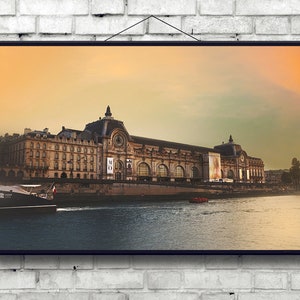 Musee d'Osay from the Seine | Paris Art Print | Seine River | Paris Wall Decor | France | Paris Photo | Paris Photography | Paris Decor