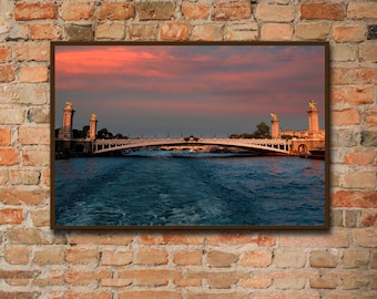 Pont Alexandre III Bridge | Paris Art Print - Paris Wall Decor - Architecture Print - French Decor - Paris Photography - Pont Alexander