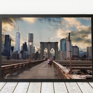 Brooklyn Bridge | New York Skyline | NYC Art Print | Wall Decor | Wall Hanging | New York City | Brooklyn Bridge Photo | Home Decor