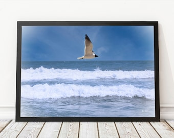 Seagull Wall Art | Seagull Print | Ocean Print | Ocean Decor | Ocean Art | Seagull Photo | Ocean Photo