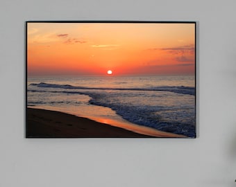 Sunrise Print | Pink Sunrise | Sunrise Decor | Beach Sunrise | Summer Sunrise | Home Decor | Bedroom Decor | Sunrise Photo