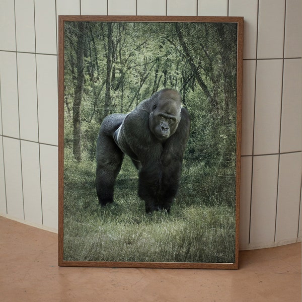 Gorilla Art Print | Gorilla Photo | Gorilla Decor | Wall Art | Wildlife Print | Wildlife Art | Wildlife Decor | Photography