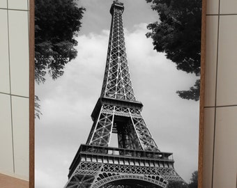 Eiffel Tower | Paris Art Print | Paris Wall Decor | Black and White Photography | Paris Photography | Paris Decor French Decor Wall Hanging