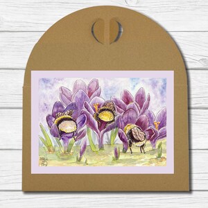 A6 Kunst-Postkarte - "Hummel Popo" (März 2023)