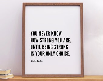 Inspirational Bob Marley Quote Wall Art, Printable Wall Art Instant Download, Sizes 5x7, 8x10, 11x14, 16x20