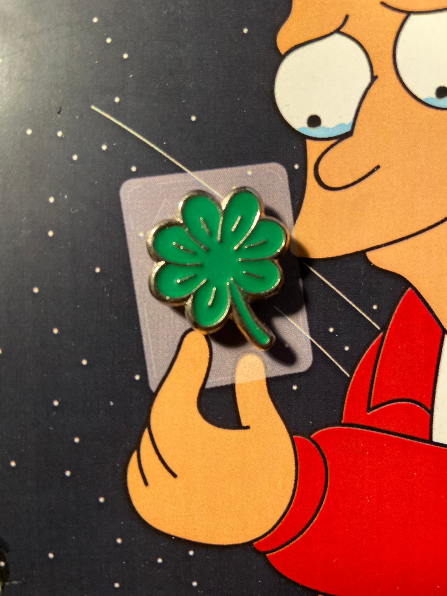 Pin Fry Seven-leaf Clover - Futurama - Etsy