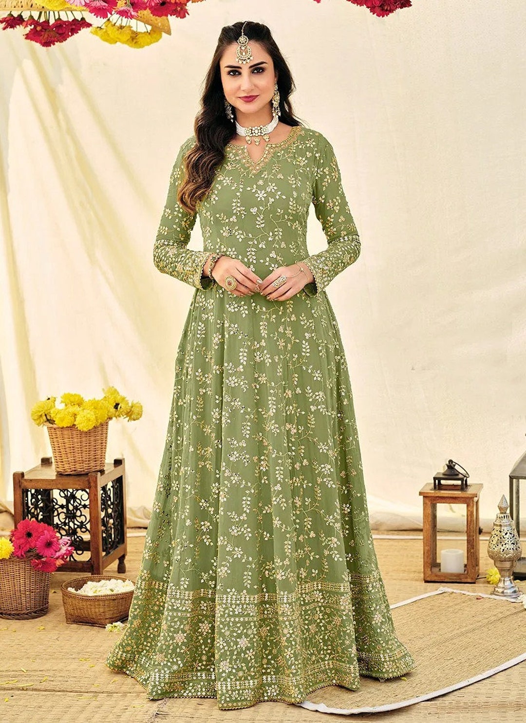 snappy creation Anarkali Gown Price in India - Buy snappy creation Anarkali  Gown online at Flipkart.com