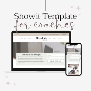Showit Website Template, Coach website template, Showit Website Template for Coaches, Coaching Website, Showit Website Design