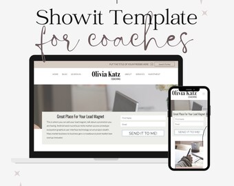 Showit Website Template, Coach website template, Showit Website Template for Coaches, Coaching Website, Showit Website Design