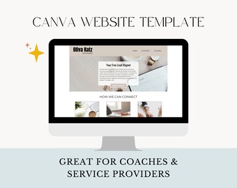 Canva Website Template | Website Template for Coaches and Service Providers | Business Website