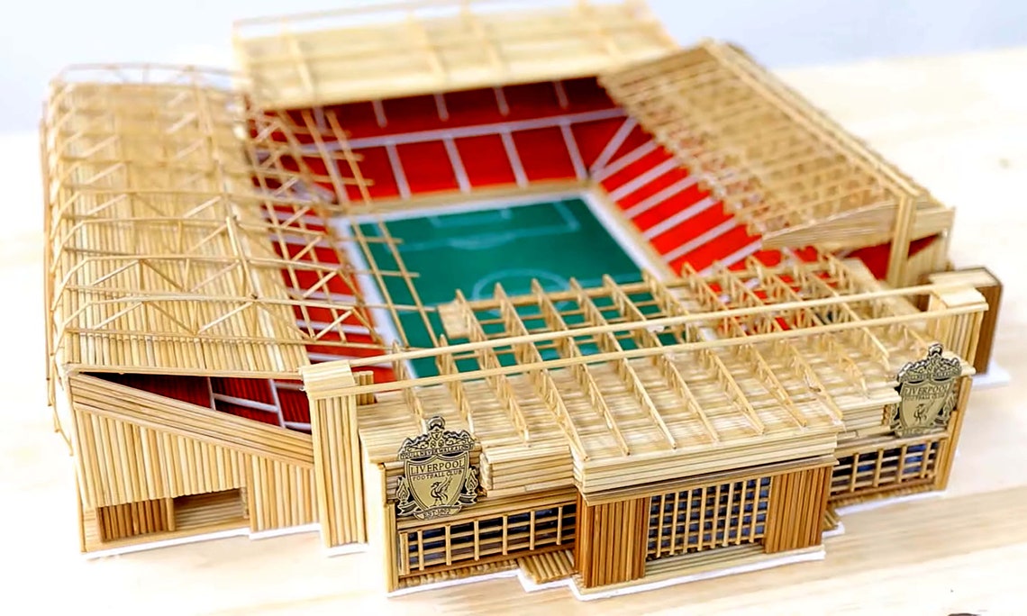 DIY Miniature Anfield Liverpool Football Stadium Mini 3D | Etsy