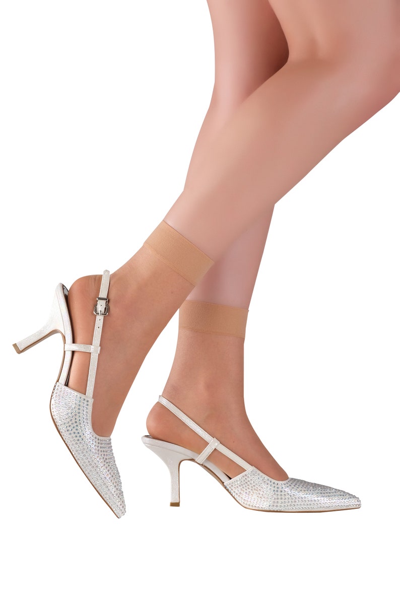 Elyfer 5 Pairs Women's Ankle High Sheer Socks Socks in Etsy