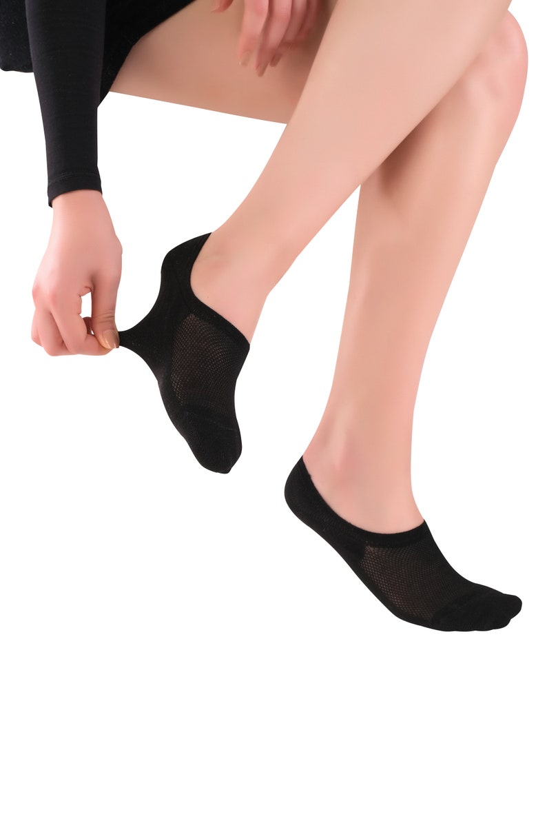 ELYFER 4 Pack No Show Ankle Socks for Women, Low Cut No Slip Short