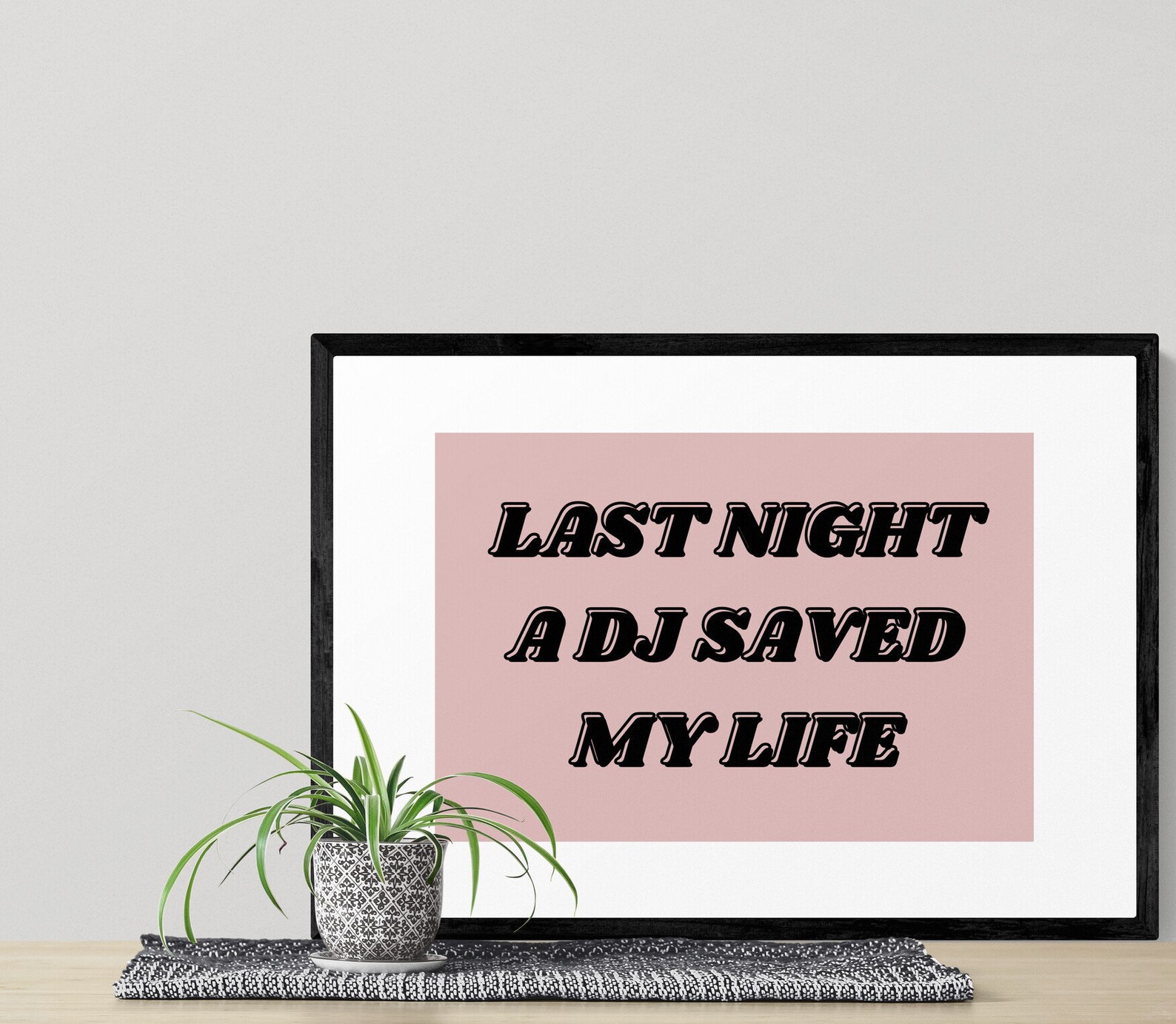 Indeep Last Night A Dj Saved My Life Paroles Last night a DJ saved my life Indeep Song lyrics Print | Etsy