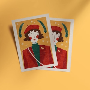 French Girl A6 Print Matchbook image 1