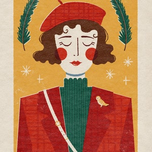 French Girl A6 Print Matchbook image 2