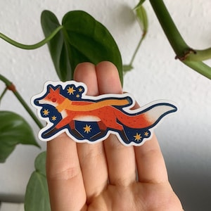 Fox with scarf Vinyl Sticker