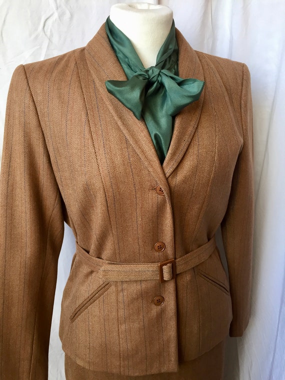 Stunning Vintage Cacharel Tweed twinset skirt sui… - image 8