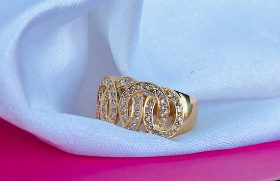 14K Diamond Statement Ring - image 3