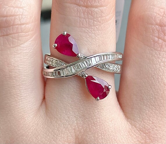 14kt Ruby And Diamond Ring - image 3