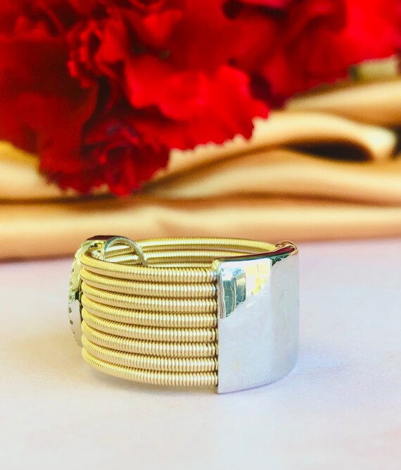 14KT Two Tone Diamond Ring - image 2